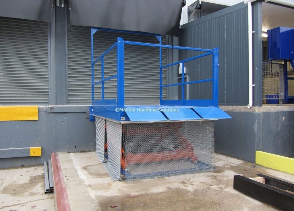 Commercial goods lift removal service demonstrating safe dismantling of industrial lift equipment
